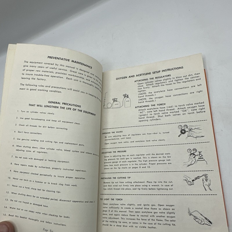 1967 HARRIS GAS WELDING AND FLAME CUTTING INSTRUCTION MANUAL Book B gallery
