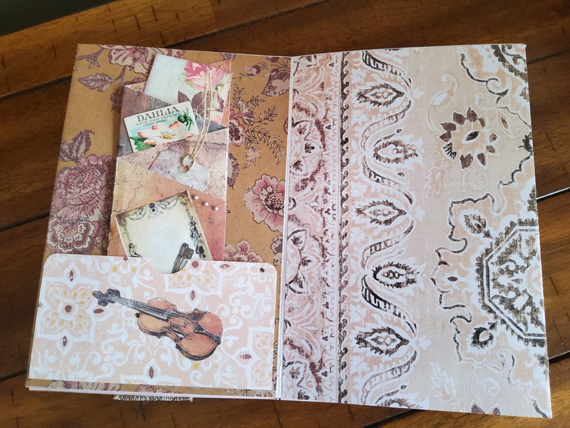 NEW Junk Journal Handmade Album Book w/ Pockets & Ephemera 9x6" gallery
