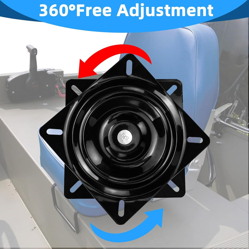 Boat Seat Swivel Mount,360 Degree Boat Seat Swivel for Jon/Fishing/Kayak/Bass/Po gallery