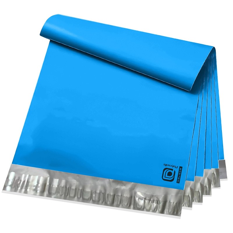 100 12×15.5 Poly Mailers Envelopes Self Sealing Shipping Mailers Blue POLYSELLS