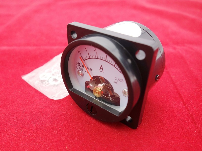 1PC DC 0-5A Analog Ammeter Panel AMP Current Meter SO45 Cutout 45mm gallery