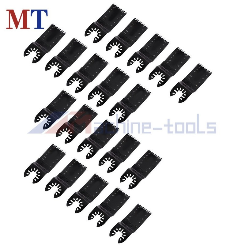 20 Piece 35-89mm Oscillating Saw Blades For Precision Wood & Plastic Blades
