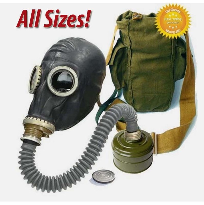 Black Hose Original Soviet Gas mask GP-5 Tested Safe Full Set All sizes USSR New