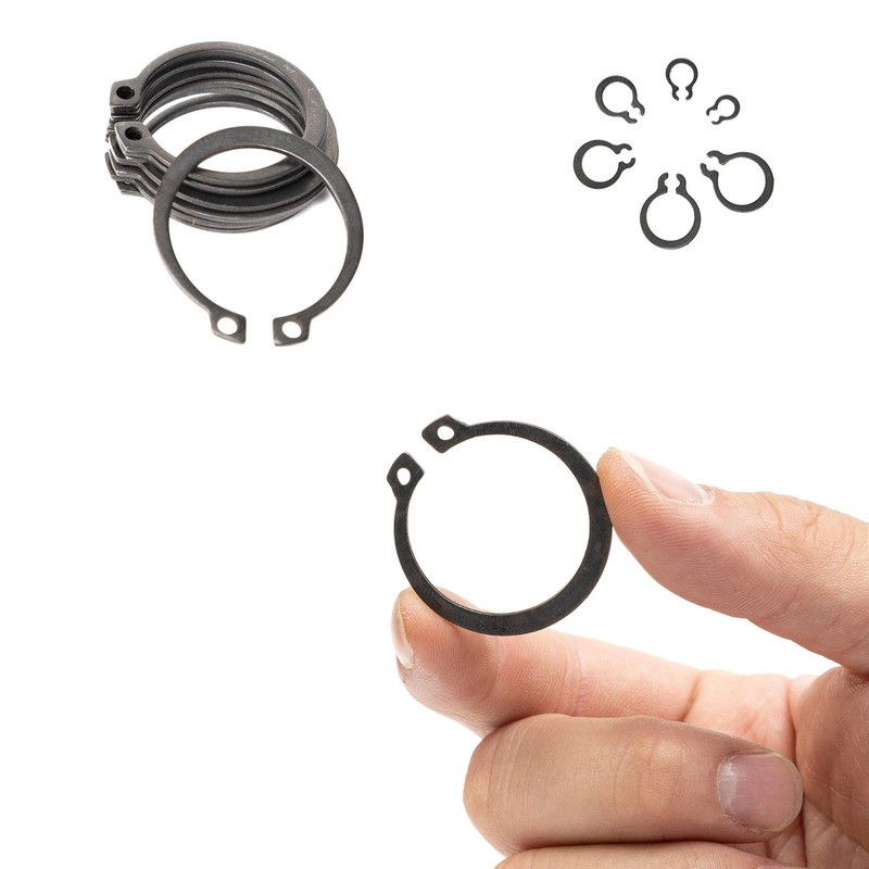 50458A Snap Ring Shop Assortment | 300 Piece Retaining Ring Set | 18 Sizes (1... gallery