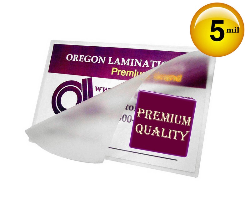 Hot Laminating Pouches 3-1/2 x 5-1/2 File Card size [pack of 100] 5 Mil Clear