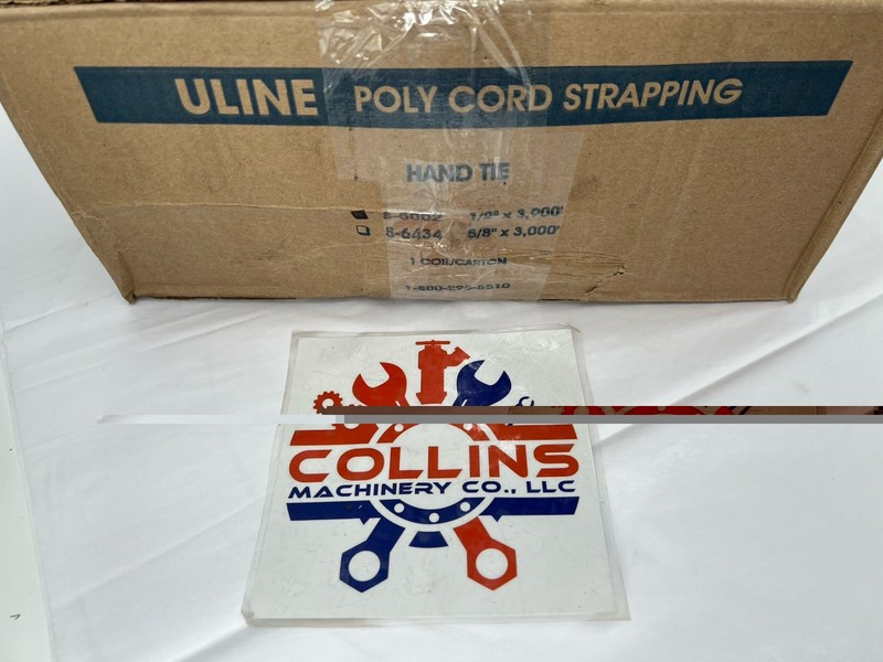 U-Line S-5002: 1/2" x 3900' Polyester Cord Strapping Roll 700 lb. Break Strength gallery