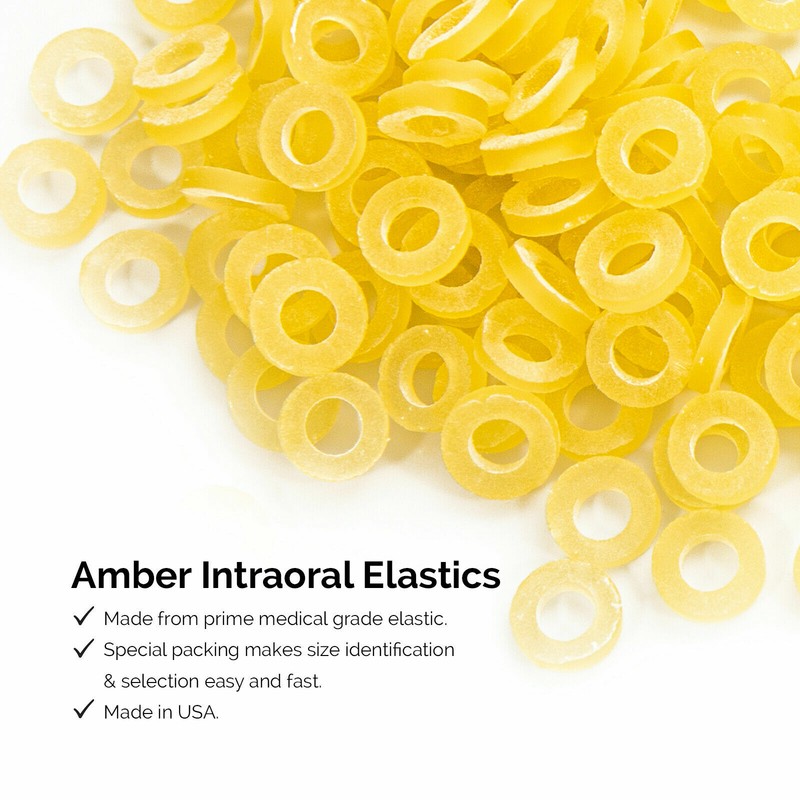 JMU Dental Orthodontic Elastics Intraoral Elastic Bands Latex Braces 100pcs/pk gallery