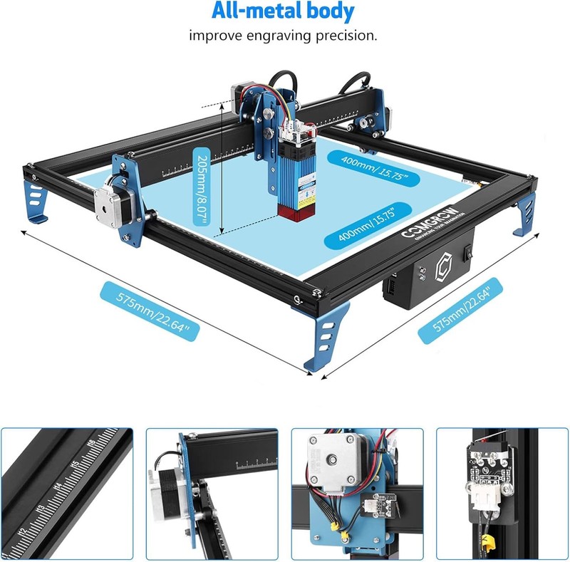 Not-Checking 5W LD+FAC=40W Comgrow Z1 Desktop Compressed Laser Cutter Engraving gallery