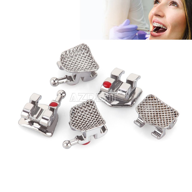 10 Kits AZDENT Dental Orthodontic Metal Brackets Braces Roth.022 Hooks 3-4-5 gallery