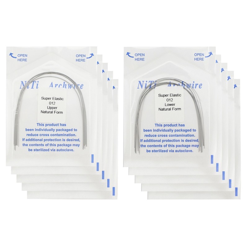 100PCS Dental Orthodontic Niti Arch Wire Natural Form Arches Round Rectangular