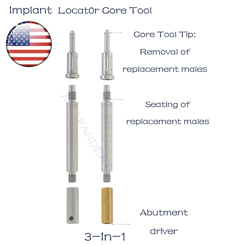 US Locator Tapered Abutment 1-5.0mm height for Zimmer TSV3.5 Mis Adin Implants gallery