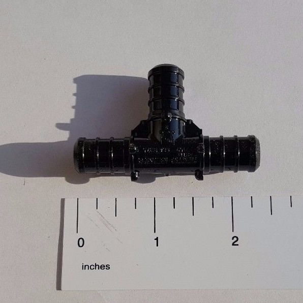 100 PIECES 1/2″ PEX TEE POLY ALLOY LEAD FREE CRIMP PLASTIC FITTINGS – NSF, CUPC