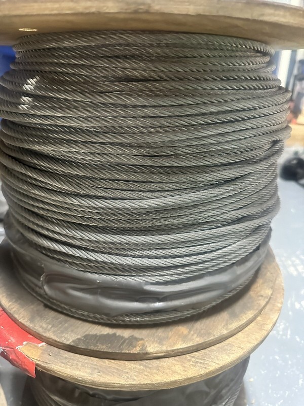 1/4″ Galvanized Aircraft Cable Steel Wire Rope 7×19 (1000 Feet)