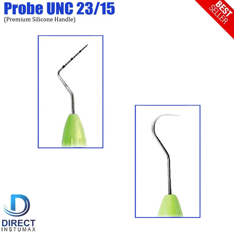 Dental Perio Explorer 23 Probe UNC 15 Color Marking Diagnostic Double Ended Tool