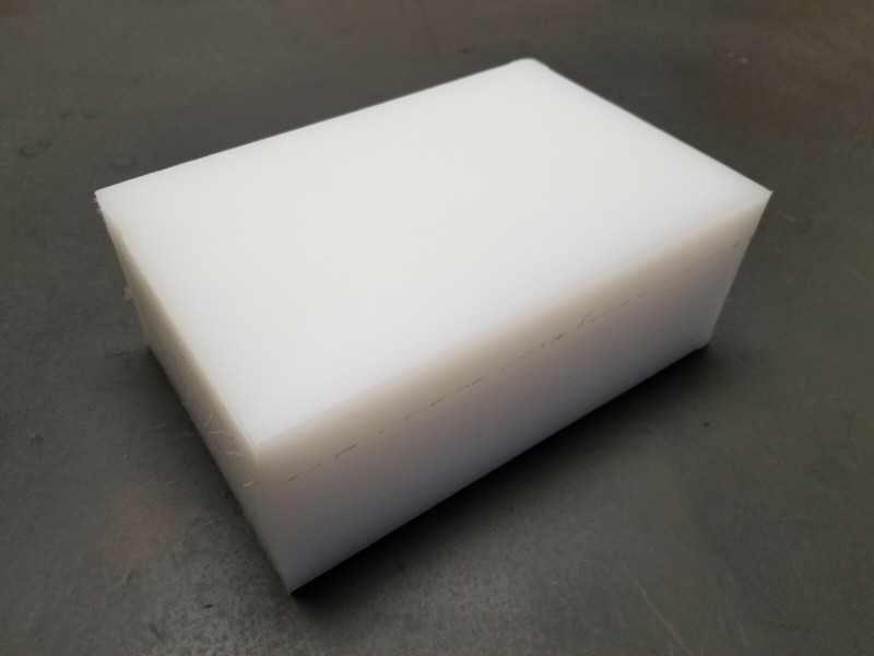 (Qty 2) UHMW Polyethylene Plastic 2-1/2'' x 5'' x 7'' (oversized) FREE SHIPPING gallery