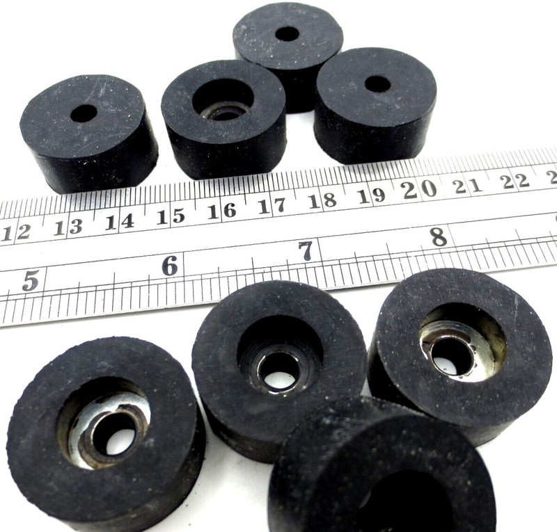 Screw on Rubber Bumper Pad Has 3/16" Screw Hole - 1" Pad, 1/2 Tall - Free Ship! gallery