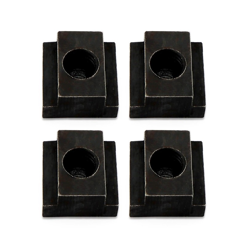 T-Slot Nut Black Oxide Finish, 1/2″-13 Thread Size 5/8 in Table Slot Size 4Packs
