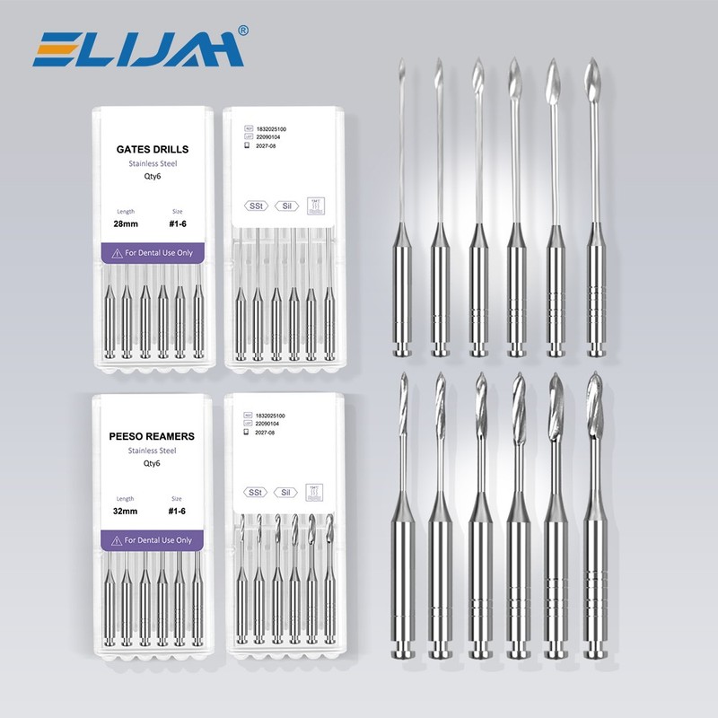 60pcs Dental Endo Peeso Reamers Spiral Root Canal Glidden Drills Burs Endo Files gallery