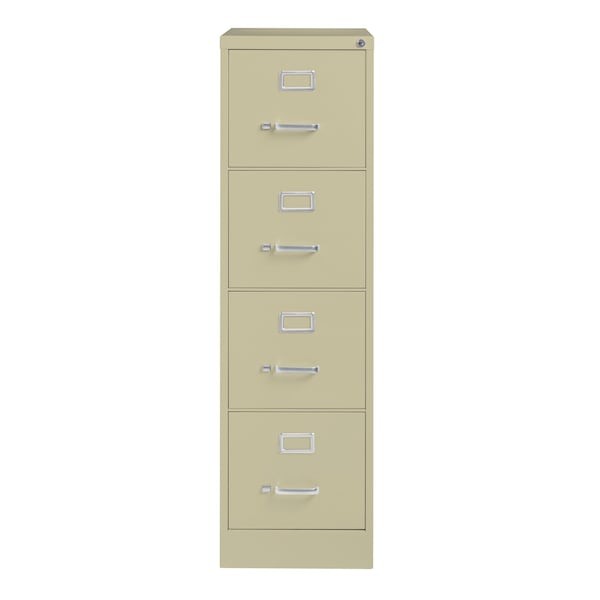 Hirsh 16698 15" W 4 Drawer Vertical File Cabinet, Putty, Letter gallery