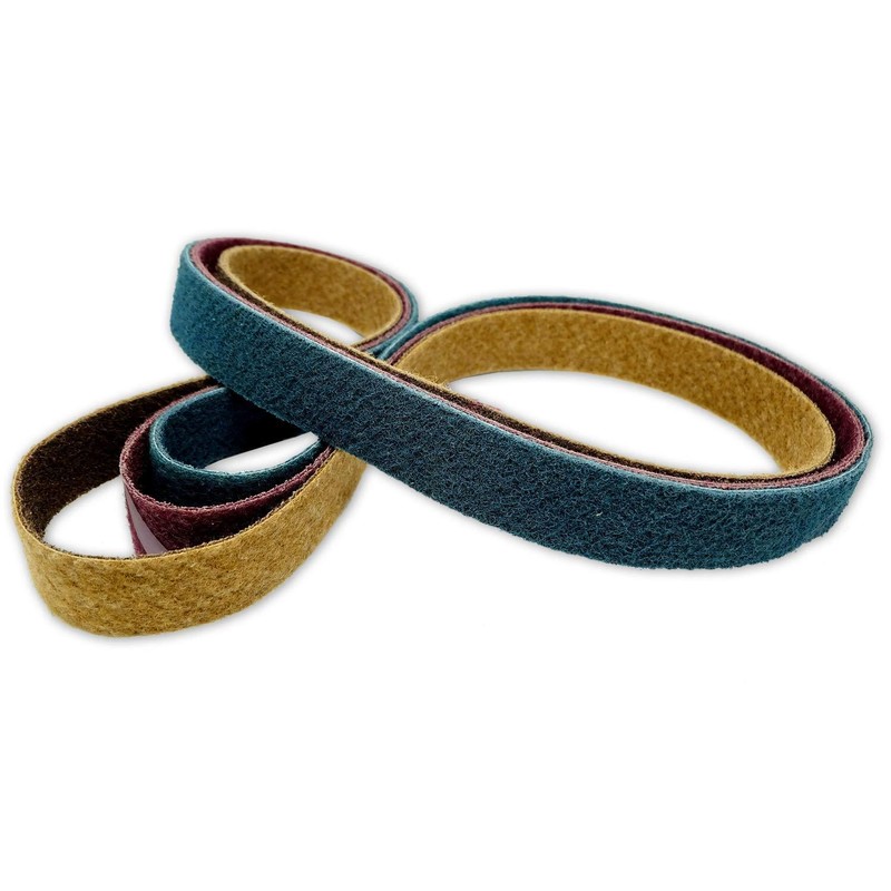 2 X 72 Inch Non Woven Surface Conditioning Sanding Belts-Coarse, Medium, Fine