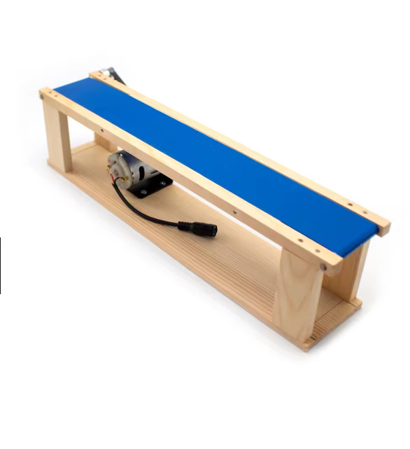 AC 100-240V DIY Mini Desktop Conveyor Belt 5x70CM Elevator Model gallery