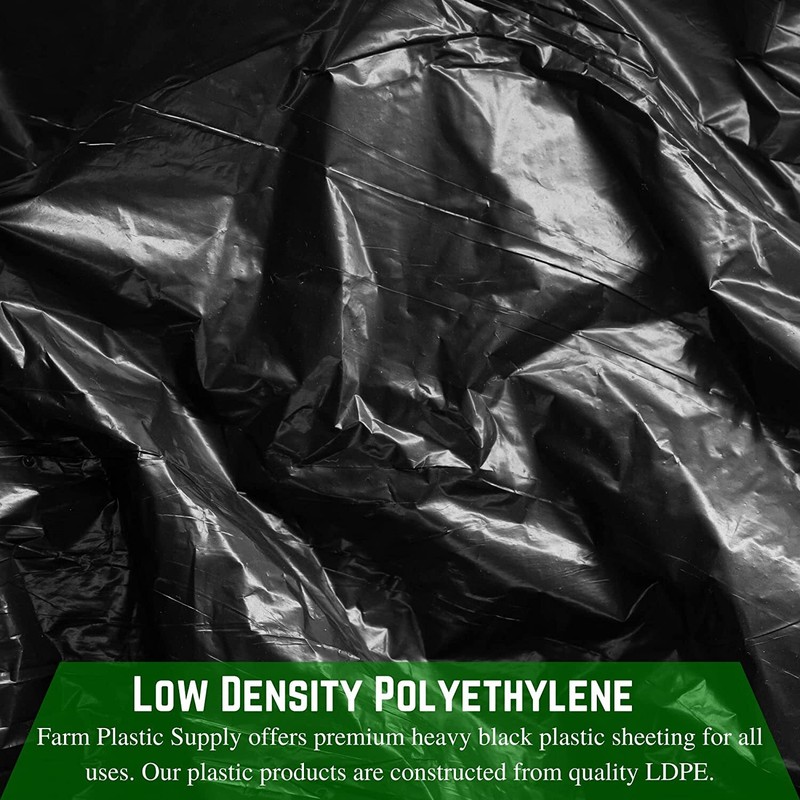 Poly Cover - 4 Mil Black Plastic Sheeting gallery