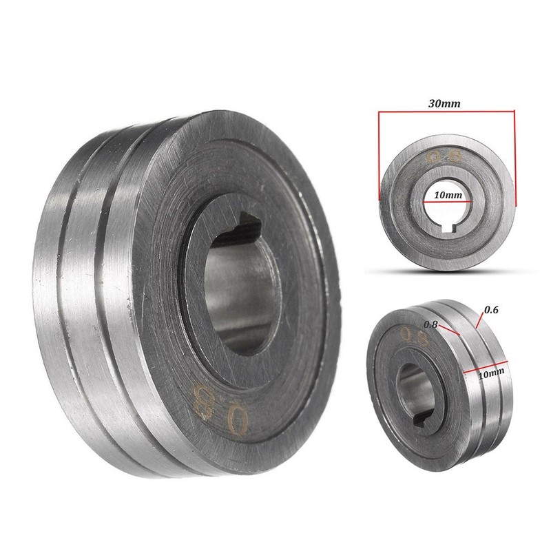 Steel Feed Drive Roller for MIG Welding Wire 0 6/0 8 V Groove Replacement Part