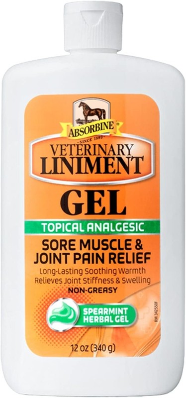 Absorbine Veterinary Liniment Gel 12 oz – free shipping!!!