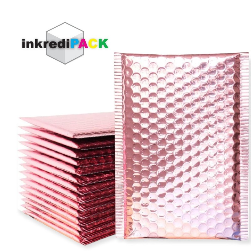 InkrediPack™ 4X8 #000 - 50 Pack - Metallic Bubble Mailers (Usable Size: 4X7) gallery