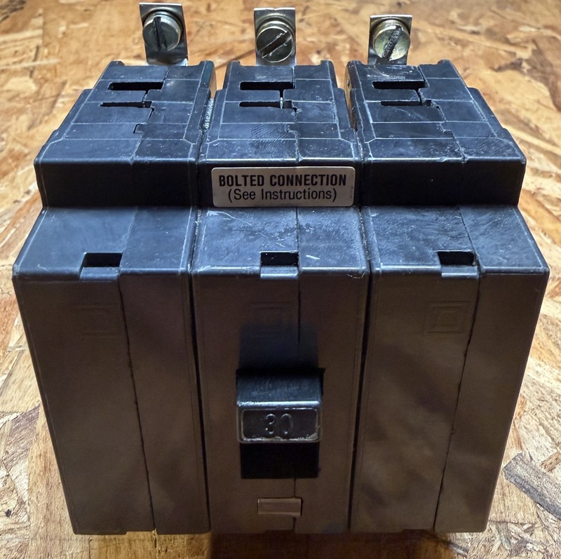 Square D EHB34030 3 Pole Circuit Breaker