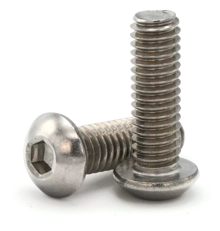 1/4″-20 | 18-8 Stainless Steel Button Head Socket Cap Screws – All Length & Qtys