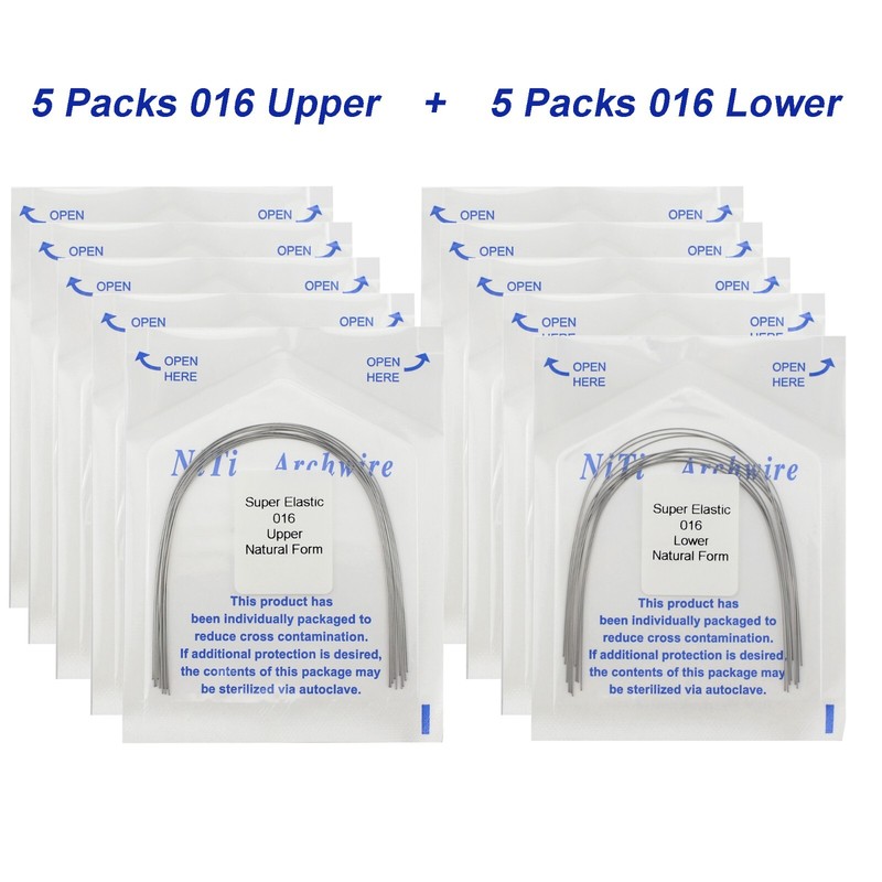 100PCS Dental Orthodontic Arch Wire Niti Natural Form Round Rectangular 16x22 14 gallery