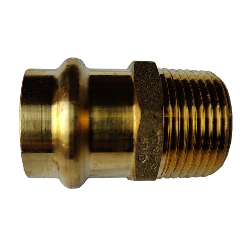 5 Pieces 3/4″ Press Male Adapter, Lead Free Brass, 3/4″ Press Fit Male