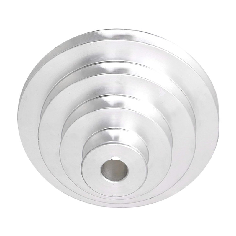 Aluminum 16mm Bore 4 Step A Type V-Belt Pagoda Pulley Belt Outer Dia 41-130mm gallery