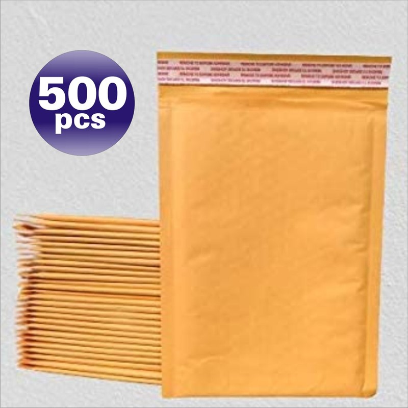 Polycyberusa® 500 #000 4 X 7 Kraft Bubble Mailers Padded Envelopes 500KF000