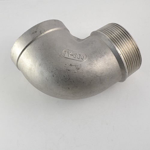 2" inch NPT Female x Male 90 degree Elbow Threaded Pipe Fitting SS 304 Adapter gallery