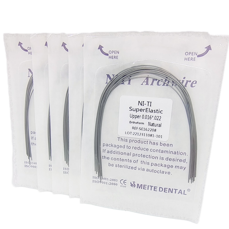 Dental Orthodontic Arch Wire Super Elastic Niti Round Rectangular Natural Form gallery