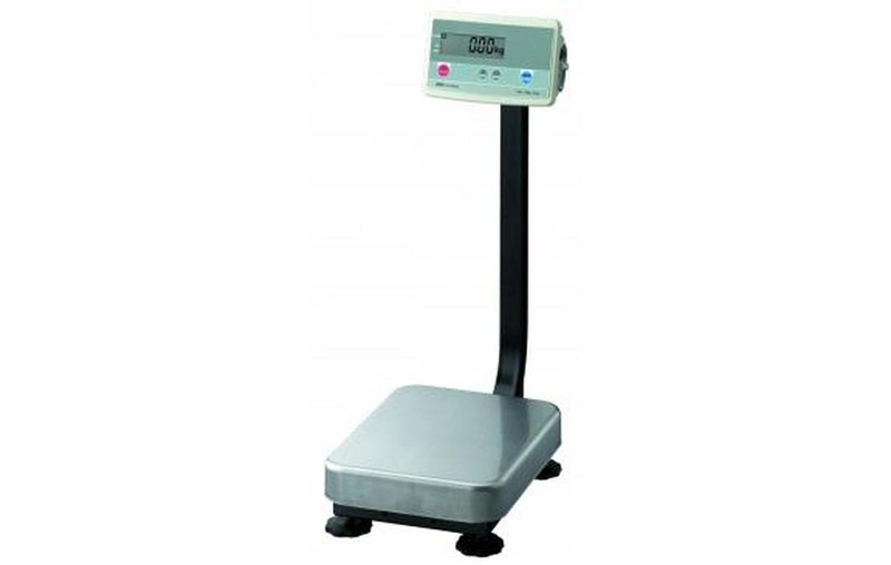 A&D SE-150KAL 150kg x 2 g / 330 lb x 0.05 lb Washdown Scale IP68 Large Plate
