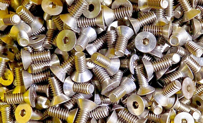 1/4-20 X 5/8″ Long Stainless Steel Flat Head Socket Cap Allen Screw, 25 Pieces