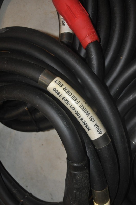 CAM LOCK 400amp POWER DISTRIBUTUION FEEDER Cable SETS 4/0 2000V 25 CABLES 25'LO gallery
