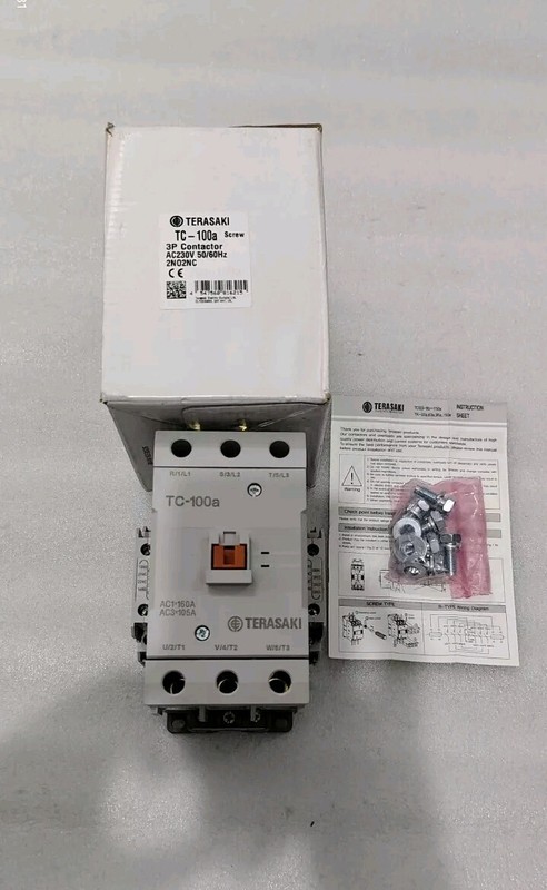 TERASAKI ELECTRIC TC-100A 3POLE 160A 230VAC COIL MAGNATIC CONTACTOR FREE SHIPP