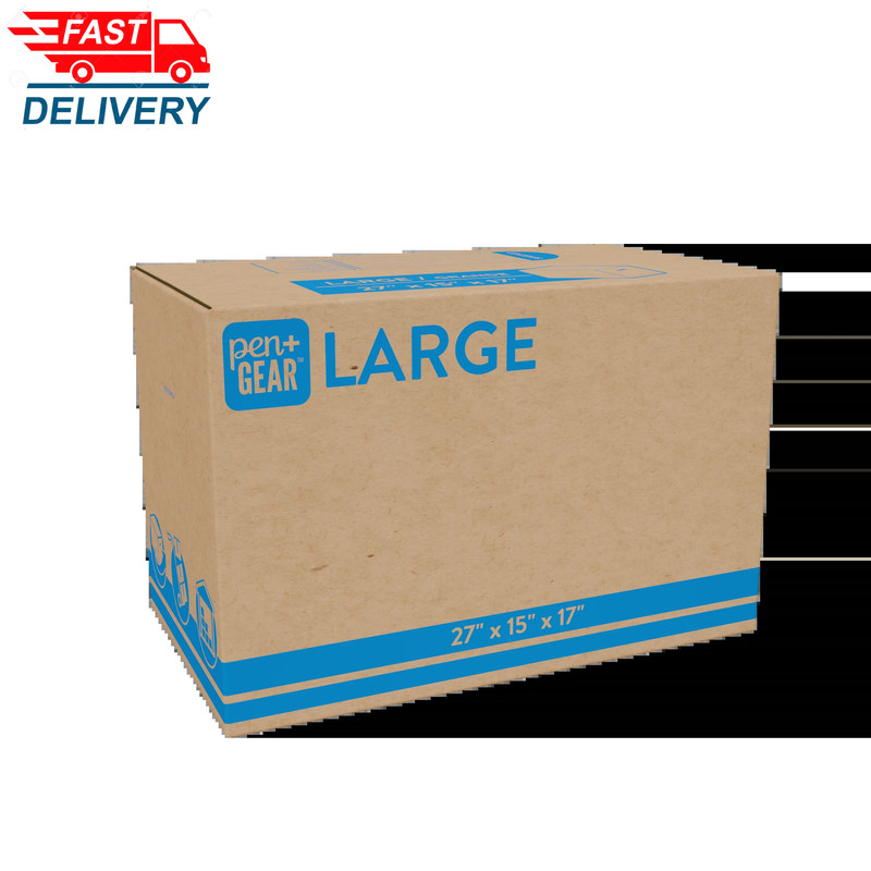 (10 Pack) Large Moving Boxes, 27L X 15W X 17H, Kraft gallery