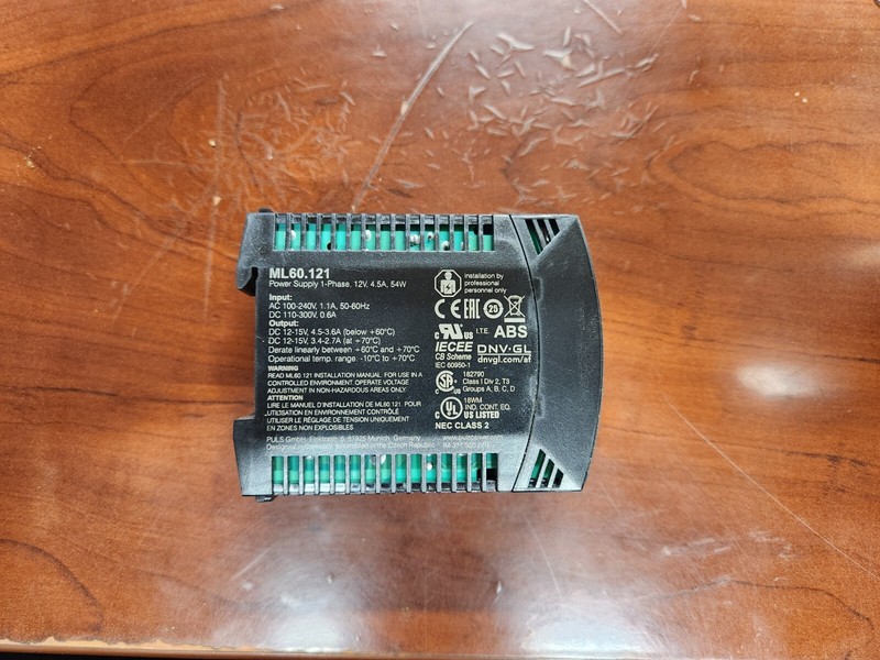 Puls Ml60.121 Dc Power Supply, 100/240V Ac, 12/15V Dc, 54W, 4.5A, Din Rail gallery