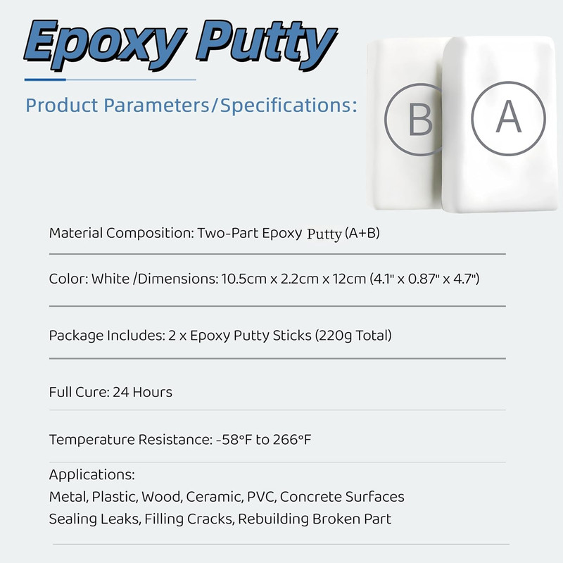 Epoxy Sculpt Clay, Epoxy Putty 2 Part a & B Modeling Compound for Leaks Repair, gallery