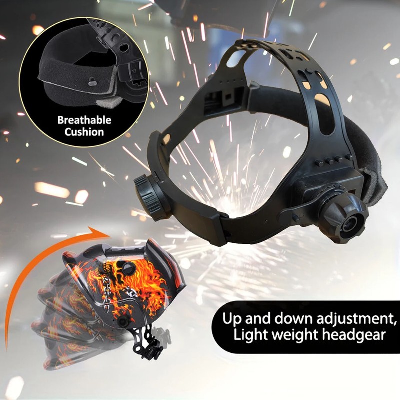 True Color Solar Powered Auto Darkening Welding Hood Helmet for TIG MIG ARC gallery