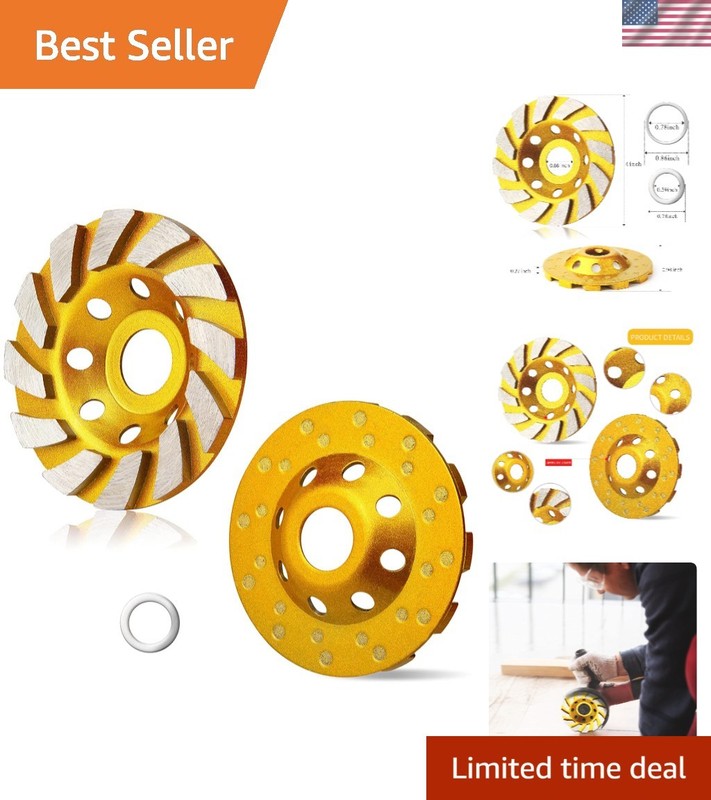 4 Inch Diamond Grinding Cup Wheel – Turbo Segments for Fast Material Removal