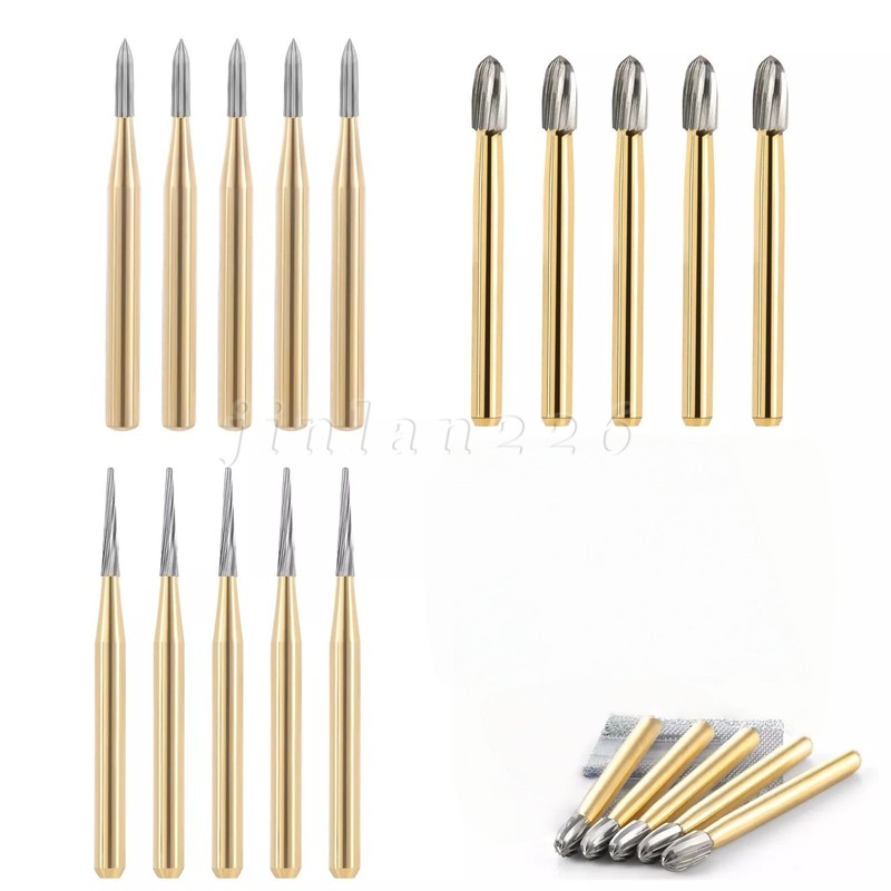 Dental Tungsten Carbide Bur Trimming & Finishing Egg Football FG7404/7406/7408 gallery