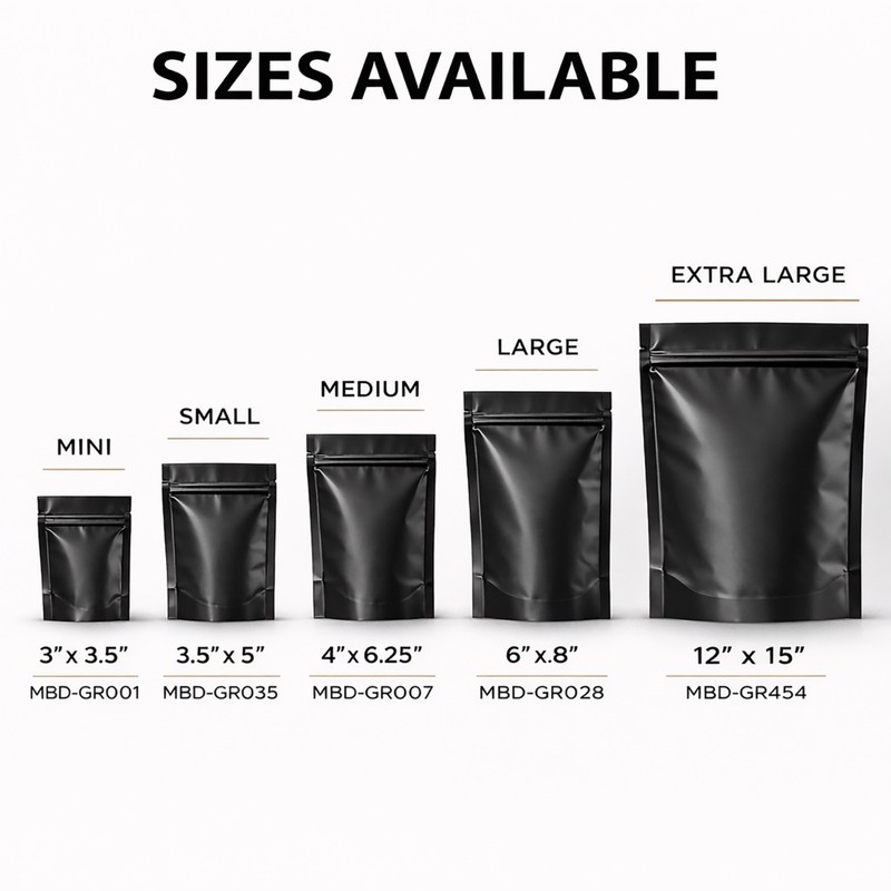 100 Pack 1g Mylar Bags Assorted Designs Smell Proof Resealable Zip Pouches gallery