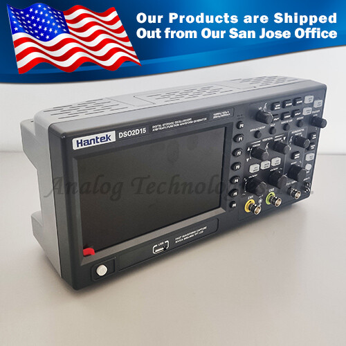 DSO2D15 7 In TFT Digital Oscilloscope 2CH+1CH 150M Bandwidth With Two Probes