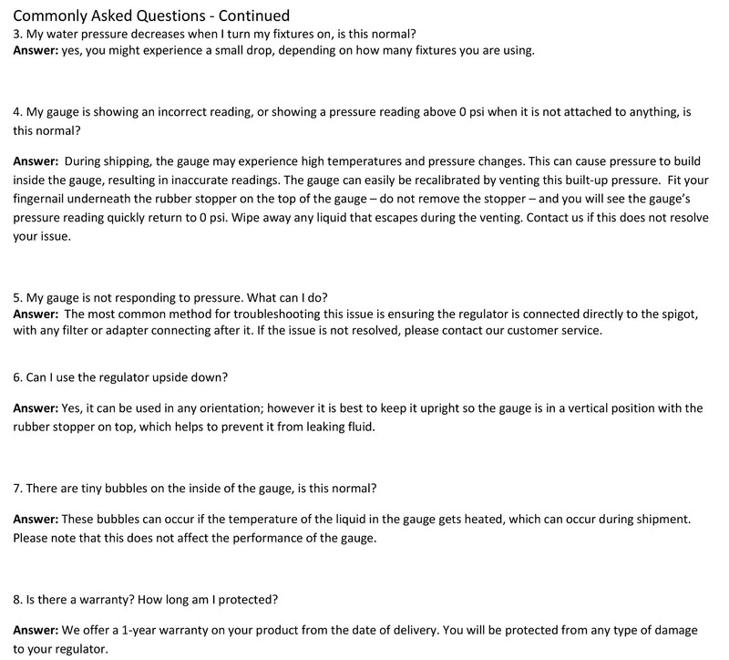 1 Piece XFITTING 3/4" Water Pressure Regulator with Gauge gallery
